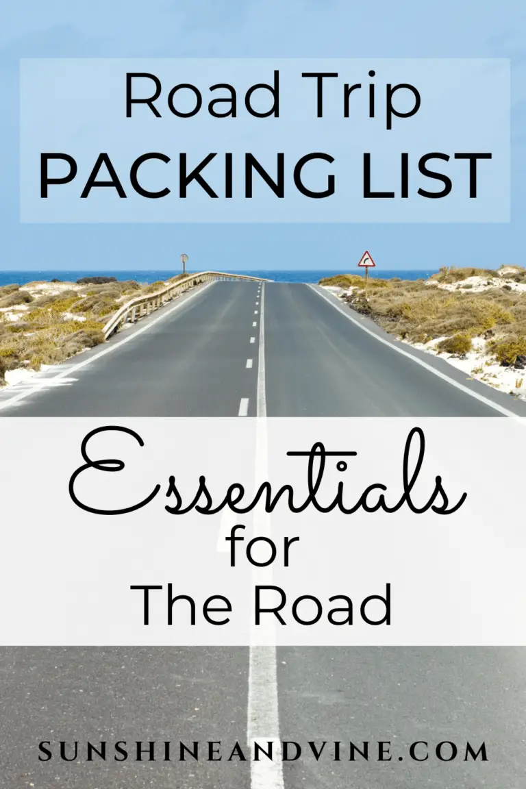 Detailed Road Trip Packing List - Sunshine and Vine